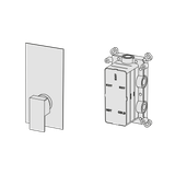  External Part - Bộ trộn 1 đầu ra bằng đồng Hito Cinquantuno - Geda Wellness - EM51 