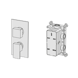  External Part - Bộ trộn 3 đầu ra bằng đồng Hito Cinquantuno - Geda Wellness - EM53 