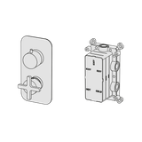  External Part - Bộ trộn 3 đầu ra bằng đồng Hugò - Geda Wellness - EMH3 