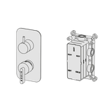  External Part - Bộ trộn 2 đầu ra bằng đồng Koè - Geda Wellness - EMK2 