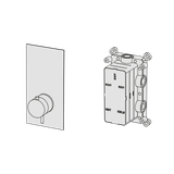  External Part - Bộ trộn điều chỉnh nhiệt độ 1 đầu ra bằng đồng Tibò - Geda Wellness - ETM1 