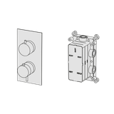  External Part - Bộ trộn điều chỉnh nhiệt độ 3 đầu ra bằng đồng Tibò - Geda Wellness - ETM3 