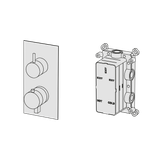  External Part - Bộ trộn điều chỉnh nhiệt độ 2 đầu ra bằng đồng Hito Cinquantuno - Geda Wellness - ETQ2 