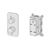  External Part - Bộ trộn điều chỉnh nhiệt độ 2 đầu ra bằng đồng Koè - Geda Wellness - ETT2 