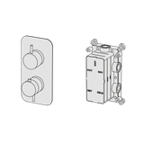  External Part - Bộ trộn điều chỉnh nhiệt độ 3 đầu ra bằng đồng Koè - Geda Wellness - ETT3 