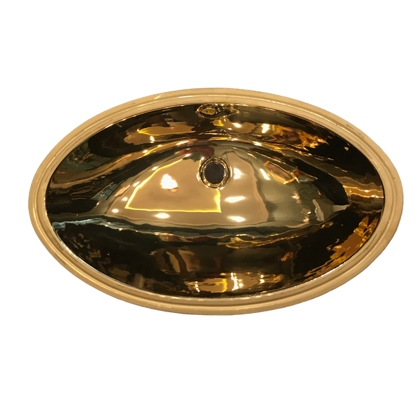  Chậu lavabo âm bàn mạ vàng - F0034BG 