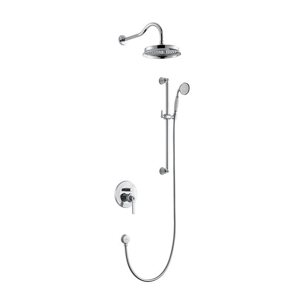  Sen âm tường bát sen Ø225mm kiểu cổ điển bằng đồng Liberty - FH8339A 