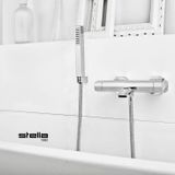  Vòi bồn tắm gắn tường có vòi sen cầm tay bằng đồng Firenze - 3267TM304 