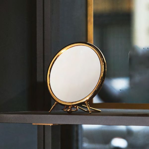  Gương trang điểm để bàn Ø15cm Fidji Gold 