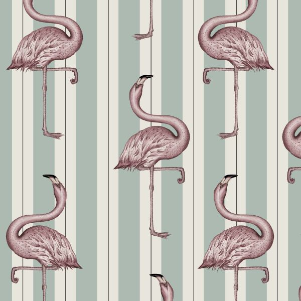  Giấy dán tường Flamboyance Off-White & Macaroon-Green 