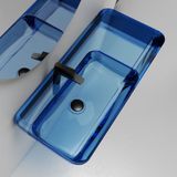  Chậu lavabo treo tường trong suốt - G202T 