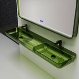  Chậu lavabo treo tường trong suốt - G205T 