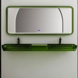  Chậu lavabo treo tường trong suốt - G205T 