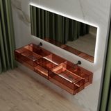  Chậu lavabo treo tường trong suốt - G233 