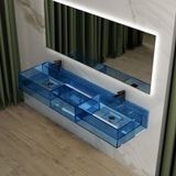  Chậu lavabo treo tường trong suốt - G235 