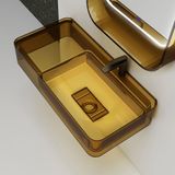  Chậu lavabo treo tường trong suốt - G822T 