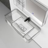  Chậu lavabo treo tường trong suốt - G823T 