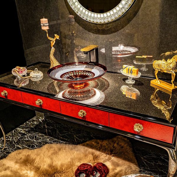  Chậu Lavabo Pha Lê Dilos Gaia Rubin 