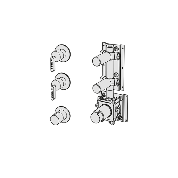  External Part - Bộ trộn điều chỉnh nhiệt độ 2 đầu ra  (3/4