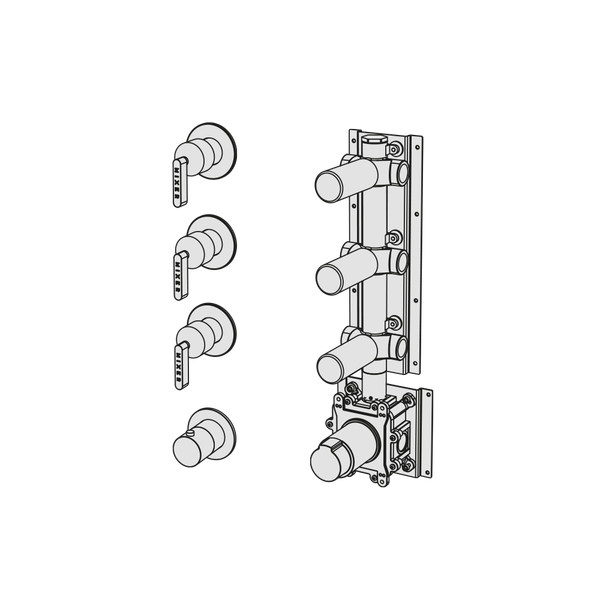  External Part - Bộ trộn điều chỉnh nhiệt độ 3 đầu ra  (3/4