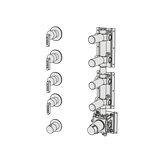  External Part - Bộ trộn điều chỉnh nhiệt độ 4 đầu ra  (3/4