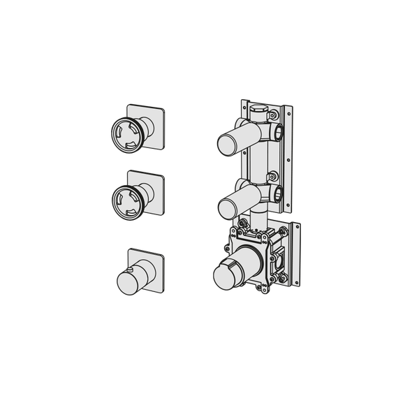  External Part - Bộ trộn điều chỉnh nhiệt độ 2 đầu ra  (3/4