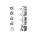  External Part - Bộ trộn điều chỉnh nhiệt độ 4 đầu ra  (3/4