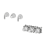  External Part - Bộ trộn điều chỉnh nhiệt độ 2 đầu ra  (3/4