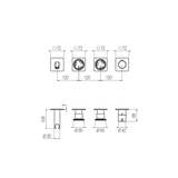  External Part - Bộ trộn điều chỉnh nhiệt độ 2 đầu ra  (3/4