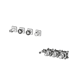  External Part - Bộ trộn điều chỉnh nhiệt độ 2 đầu ra  (3/4