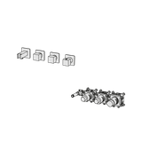  External Part - Bộ trộn điều chỉnh nhiệt độ 2 đầu ra  (3/4