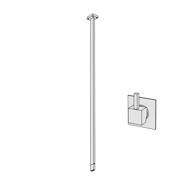  Vòi chậu lavabo âm trần bằng đồng Hito Quarantuno - H4U21 