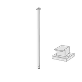  Vòi chậu lavabo âm trần bằng đồng Hito Cinquantuno - H5T21 