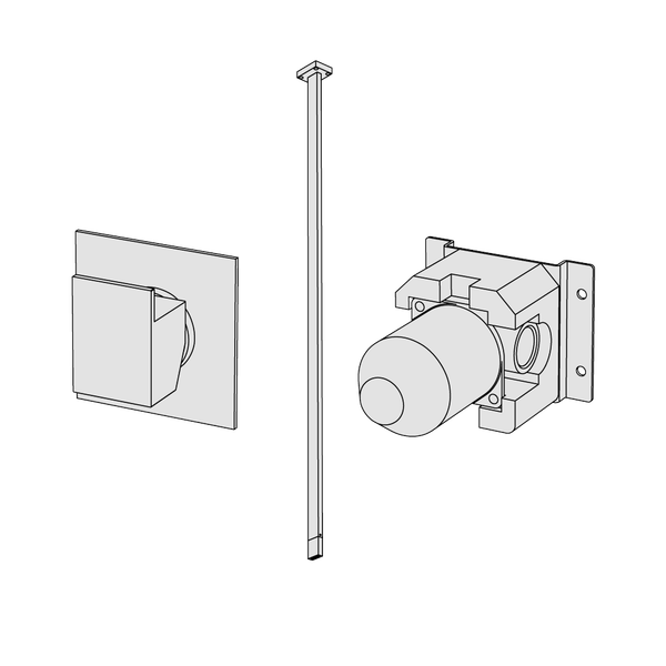  Vòi chậu lavabo âm trần bằng đồng Hito Cinquantuno - H5T21 