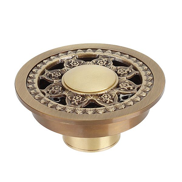  Nắp cống thoát sàn hình tròn thoát nước thải, ngăn côn trùng, rác thải, mùi hôi bằng đồng - HL51206 