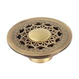  Nắp cống thoát sàn hình tròn thoát nước thải, ngăn côn trùng, rác thải, mùi hôi bằng đồng - HL51205 