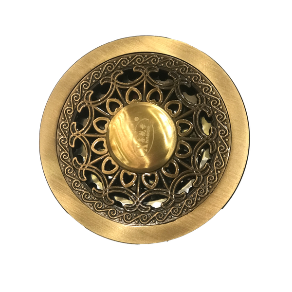  Nắp cống thoát sàn hình tròn thoát nước thải, ngăn côn trùng, rác thải, mùi hôi bằng đồng - HL51205 