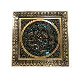  Nắp cống thoát sàn hình rồng thoát nước thải, ngăn côn trùng, rác thải, mùi hôi bằng đồng - HL60129 
