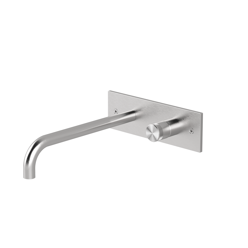  Vòi chậu lavabo gắn tường 2 lỗ dài 250mm bằng stainless steel Hiro - HRN22 