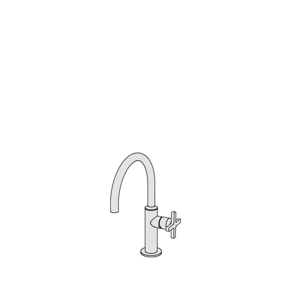  Vòi chậu lavabo cao 290mm bằng đồng Hugò - HUG1 