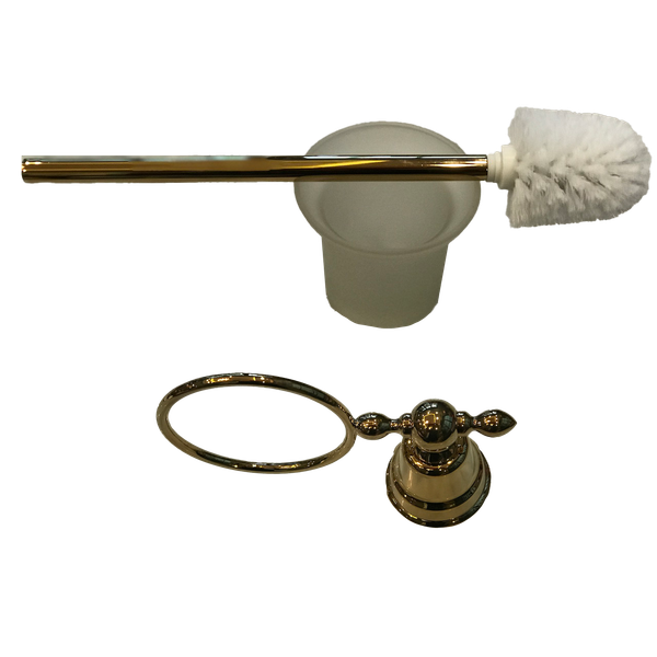  Cọ chà rửa vệ sinh toilet treo tường bằng đồng cổ điển - HY1912T 