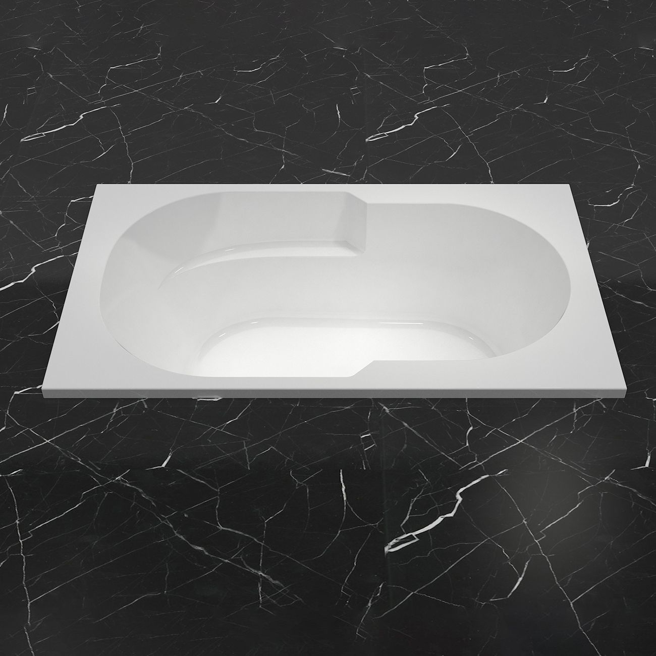  Bồn tắm drop-in chữ nhật bằng acrylic - 721HY 