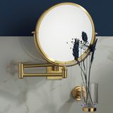  Gương trang điểm treo tường Ø24cm Intemporel Matt Soft Gold 
