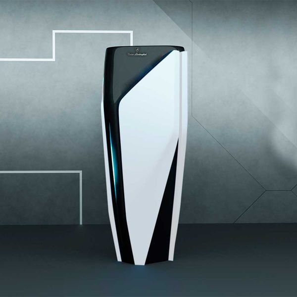  Chậu Lavabo Chân Dài Phong Cách Lamborghini Black Mat - White Mat 