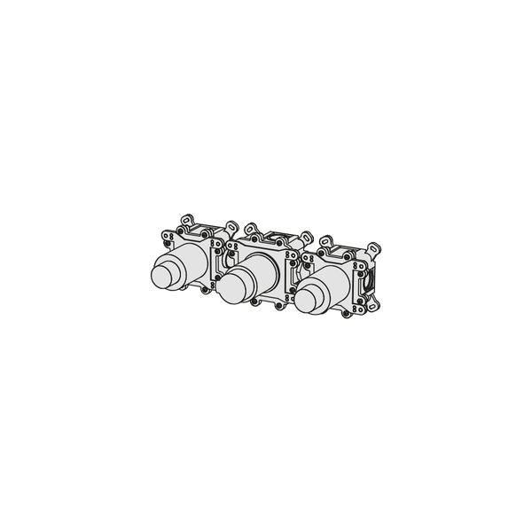  Bộ trộn điều chỉnh nhiệt độ 2 đầu ra bằng đồng Geda Wellness - IGP50 