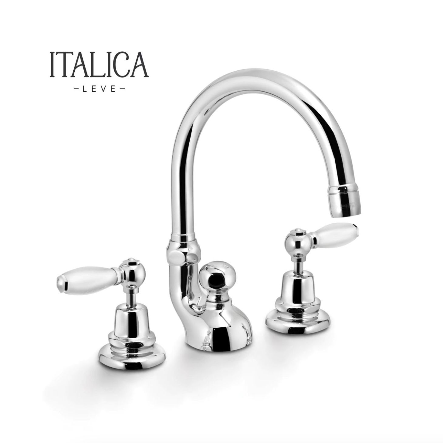  Vòi chậu lavabo cổ điển cao 235mm bằng đồng Italica Leve - 3225 