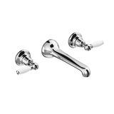  Vòi chậu lavabo cổ điển gắn tường bằng đồng Italica Leve - 3229 