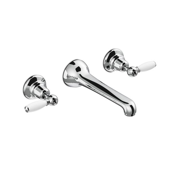  Vòi chậu lavabo cổ điển gắn tường bằng đồng Italica Leve - 3229 