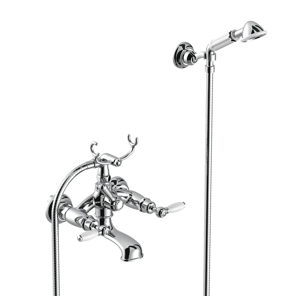  Vòi bồn tắm gắn tường có sen cầm tay cổ điển bằng đồng Italica Leve - 3274-305-6 