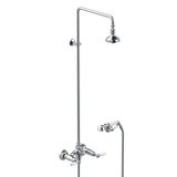  Sen cây gắn tường bát sen Ø90mm với vòi sen cầm tay cổ điển bằng đồng Italica Leve - 3284-33-90 